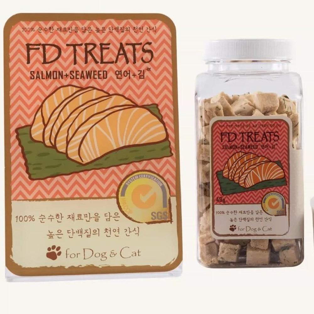 FD TREATS Freeze-dried Pet Treats - Salmon & Seaweed