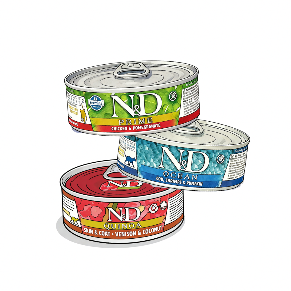 Farmina N&D Pumpkin Adult Feline Wet Food - Lamb, Pumpkin & Blueberry 2.8oz - Maokids Pet