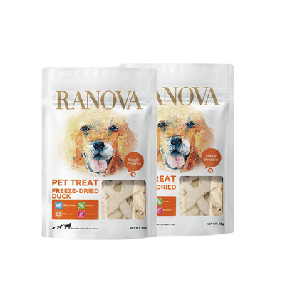 Ranova朗诺 100%鸭小胸冻干 单一肉源 犬猫通用 一袋50g - Maokidspet