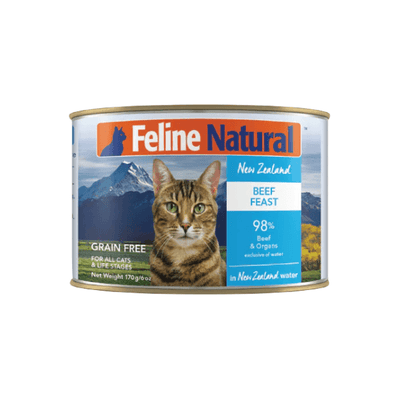 K9 Feline Natural 牛肉配方罐头 98%鲜肉配方 肉泥质地 6oz*4罐 - Maokidspet