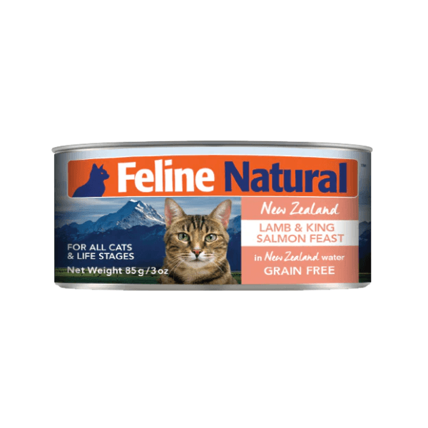 K9 Feline Natural 羊肉三文鱼配方罐头 98%鲜肉配方 肉泥质地 6oz*4罐 - Maokidspet