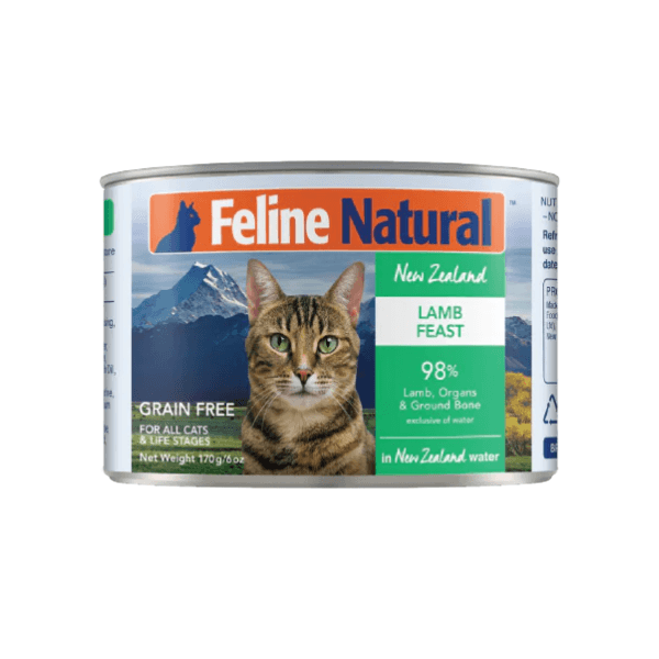 K9 Feline Natural 羊肉配方罐头 98%鲜肉配方 肉泥质地 6oz*4罐 - Maokidspet