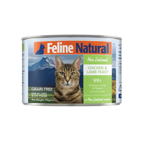 K9 Feline Natural 鸡肉羊肉配方罐头 99%鲜肉配方 肉泥质地 6oz*4罐 - Maokidspet