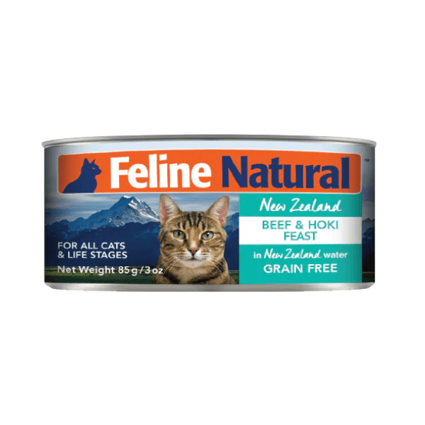 K9 Feline Natural 牛肉鳕鱼配方罐头 98%鲜肉配方 肉泥质地 6oz*4罐 - Maokidspet