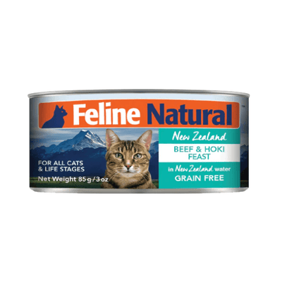 K9 Feline Natural 牛肉鳕鱼配方罐头 98%鲜肉配方 肉泥质地 6oz*4罐 - Maokidspet