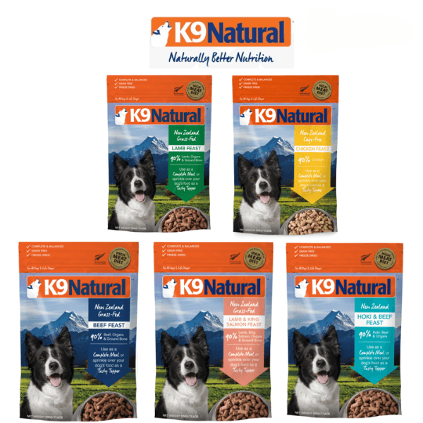 K9 Natural 狗狗主食冻干90%鲜肉配方 500g 五种口味可选 - Maokidspet