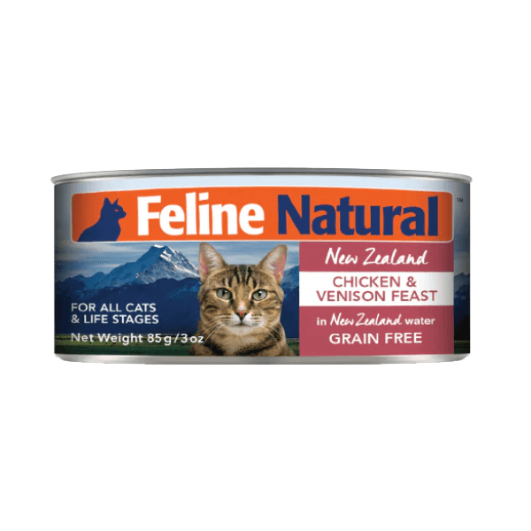 K9 Feline Natural 鸡肉鹿肉配方罐头 99%鲜肉配方 肉泥质地 6oz*4罐 - Maokidspet