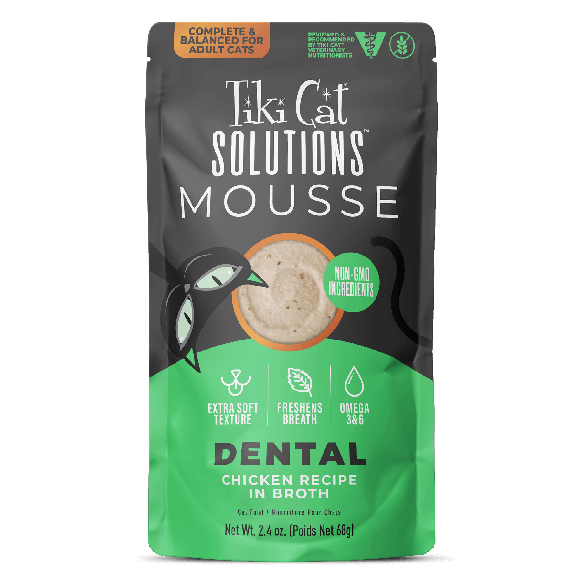 Tiki Cat Solution™ Dental Care Mousse: Chicken Recipe Cat Wet Food