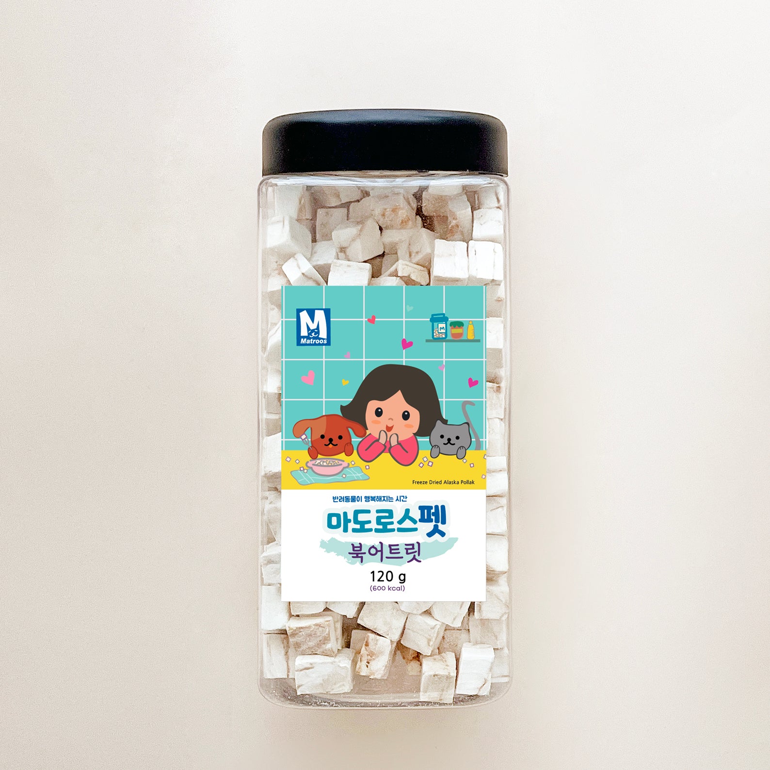 Matroos Freeze-dried Alaska Pollack Cube For Dog & Cat