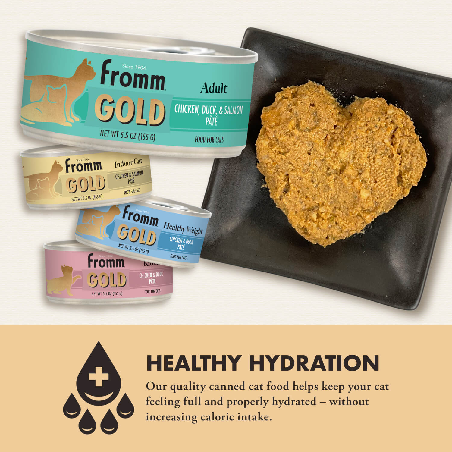 Fromm Gold Wet Cat Food - Chicken, Duck & Salmon Pate 5.5oz