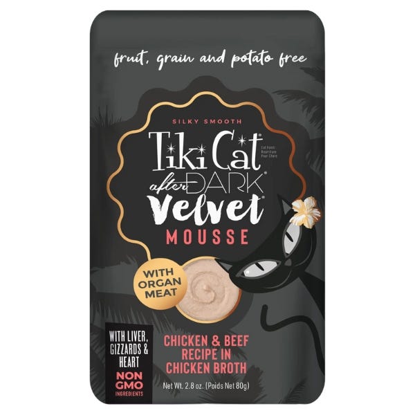 Tiki Cat After Dark Velvet Mousse - Chicken & Beef