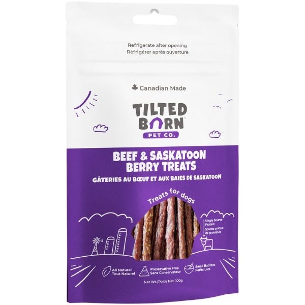 Tilted Barn Beef & Saskatoon Berries Dog Treats