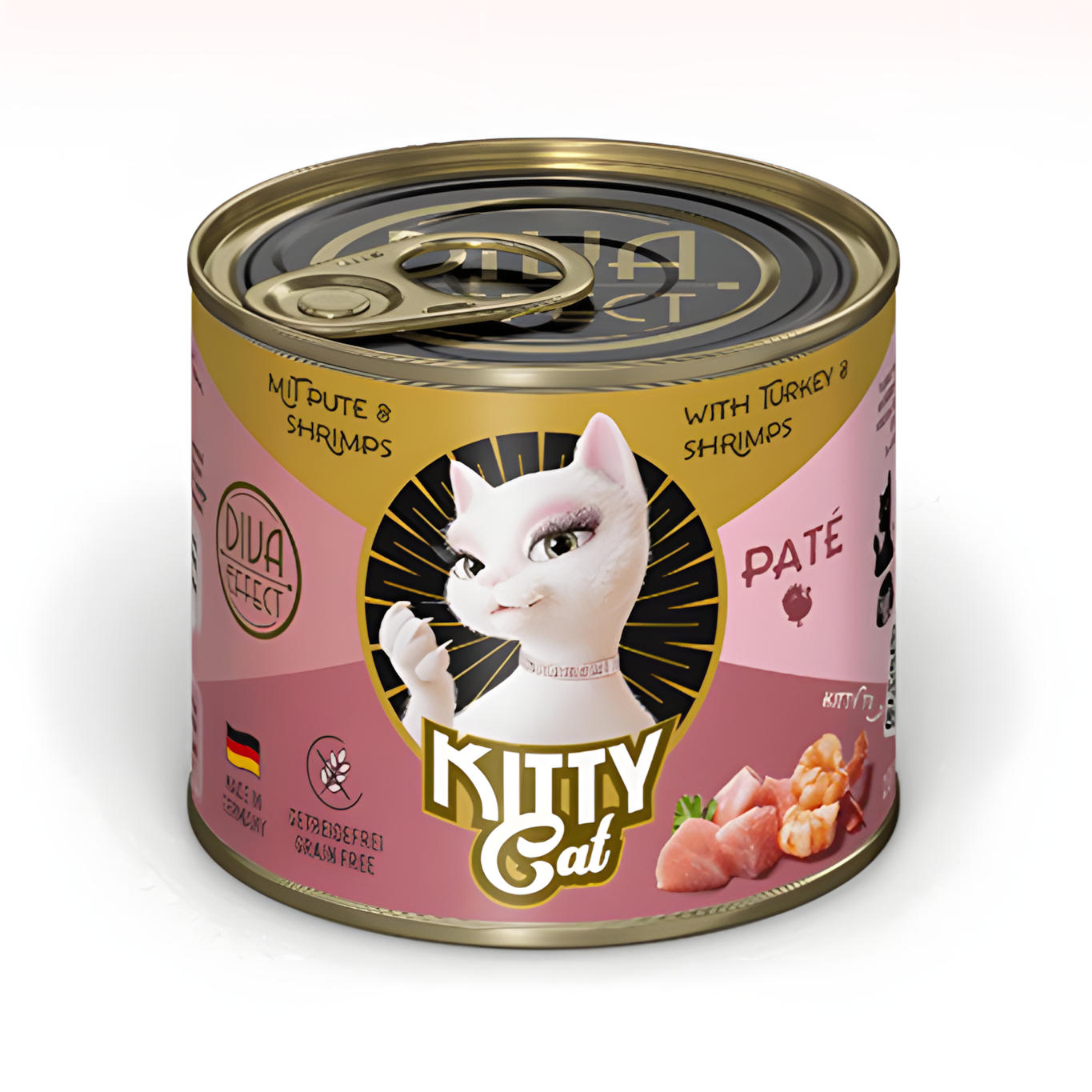 KittyCat Cat Wet Food - Turkey & Shrimps 200g