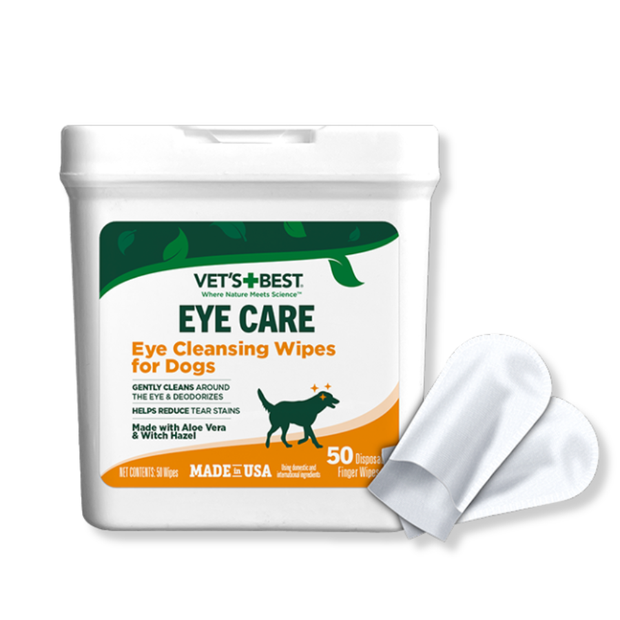 Vet's Best Eye Finger Wipes For Tear Stains For Dogs & Cats